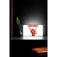 Gişe Arts Masa Lambası -  John Wick Adaptörlü Dekoratif & Hediyelik Lamba