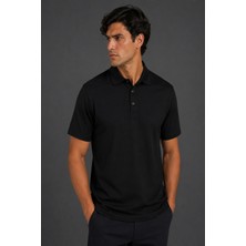Bisse Siyah  Polo Yaka T-Shirt TS26Y26106_D-90