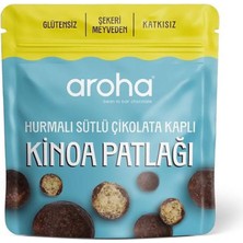 Montreal Aroha Hurmalı Sütlü Çikolatalı Kaplı Kinoa Patlağı 50 G ( 1 Adet )