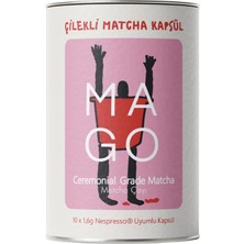 Montreal Mago Matcha Ceremonial Çilek Matcha 10'lu Kapsül ( 1 Adet )