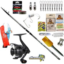 Okuma Revenger RV-6000A 420CM 70-250GR Crome Profesyonel Kıyı Olta Takımı Seti
