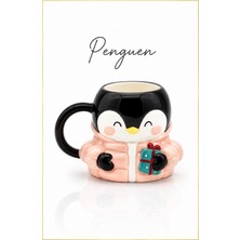 Rosie Ceket Giyen Penguen Seramik Kupa - Mug, 400 ml