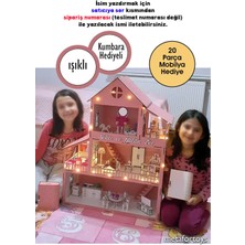Empressco 60 cm Işıklı Ahşap Oyun Evi, Renkli ve Eğlenceli Tasarım