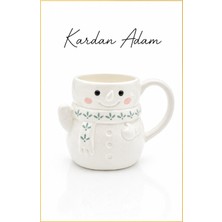 Rosie Seramik Kupa Kardan Adam Figürlü, Mug 490 ml