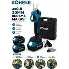 Böhrer BA011370 Akülü Dal Budama Makası 36V 5AH - Çift Kademe Çift Akü