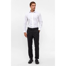 Süvari Siyah Regular Düz Klasik Pantolon