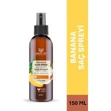 Ashley Joy Banana Saç Spreyi 150 ml Vegan Malzeme ile Yavaş Uzayan Saçlar için Niacinamide ve Bakım Yapıcı Özellik