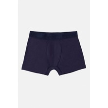Lacivert Regular Düz Boxer
