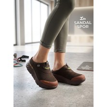 Sandal Spor Kadın Dolgu Taban Ortopedik File Sabo Doktor Hemşire Hastane Aşçı Terliği SS001-0278 Acı Kahve