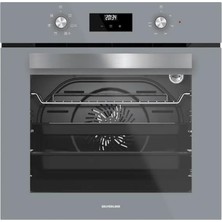 Silverline BO6502S02 Ankastre Fırın, Gri Renk, Duvar Tipi, 72 Litre, 6 Programlı, 60 cm