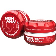 Saç Şekillendirici Wax 03 Flaming, 150 ml / Tüm Saç Tipleri / Ekstra Güçlü, Islak ve Parlak G