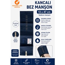 Eom Universal Metal Klipsli Yetişkin Tansiyon Manşonu 47X13 cm I Geniş Kol Uyumlu Cuff