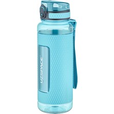 Fiftyfifty 1100ML -Mega Büyük Boy- Tritan Su Matarası Silikon Korumalı Kaydırmaz Gövde Turkuaz