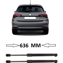 CME PARTS Fiat Egea Hb ve Cross 2015-2026 Uyumlu Uyumlu Sağ + Sol Takım Bagaj Amortisörü 2 Adet 636MM 52062543