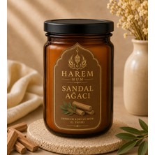 Harem Mum Sandal Ağacı Kokulu El Yapımı Cam Kavanoz Mum 150G