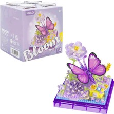 PopŞeker Bloom Boutique Kelebek ve Çiçekler Blok Seti (471 Parça) | Fanuslu Dekoratif Maket
