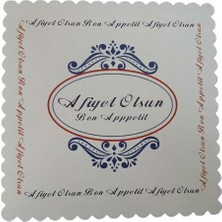 Karton Pasta Altlığı Beyaz 25 x 25 (100 Adet) - 053