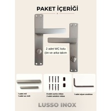ALMITAL Lusso Inox Aynalı Kapı Kolu Lüks Wc Kapı Kolu