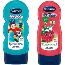 Bübchen Sport Çocuk Şampuanı ve Duş Jeli 230 ml + Bübchen Çocuk Şampuan Duş Jeli Frambuaz 2