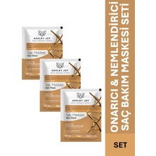 Kuru ve Yıpranmış Saçlara Özel Onarıcı Saç Maskesi 30 ml 3 Adet Avantajlı Set