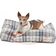 Pet Comfort Lima  Mavi Kareli Köpek Yatağı S 70x40cm