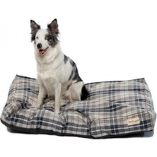 Pet Comfort Lima  Mavi Kareli Köpek Yatağı M 90x60cm