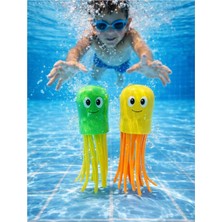 Store Renkli 2'li Su Altı Oyunu Dalış Öğretici Havuz Deniz Oyuncağı Ahtapot, 13 Cm, 4+ Yaş L