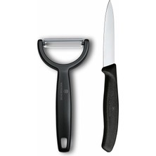 6.7113.22 Swiss Classic 2li Bıçak ve Soyacak Set, Siyah