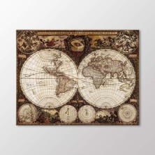 Frederick De Wit Dünya Haritası Tablo AMZ-IMB1042-X 100X80