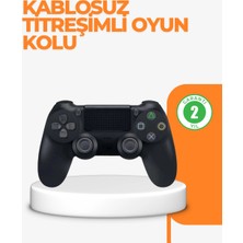  ps4 uyumlu kablosuz oyun kolu – titreşimli, şarjlı ve ergonomik