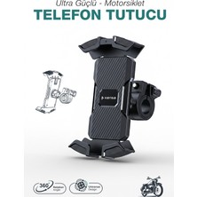 Kensa Ultra Güvenli 360° Dönebilen Motosiklet ve Bisiklet Telefon Tutucu