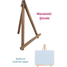 Dsh Doğal Seramik Hamuru Mini Şövale, Masaüstü Şövale, Şövalye, Akrobat Şövale, Resim Res