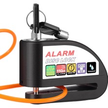 Alarmlı Fren Diski Motosiklet Diski Kilidi 110DB Alarm Güvenlik Kilidi 1,2m Hatırlatma Kablosu ve