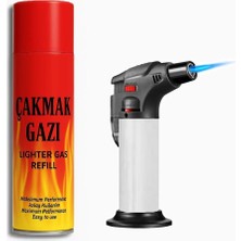 Gaz Hediyeli Yüksek Alevli Çakmak Torch Pürmüz 1300 Derece Hürmüz Emniyetli Pürmüs