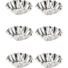 Sürdürülebilir Materyalden(Metal) Yapılmış Mutfak Dostu 6 Parça Mini Kek ve Tart Kalıbı 4 C