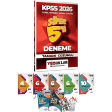 2026 Kpss Gygk Süper 5 Deneme ve 7li Branş Deneme Seti Toplam 43 Deneme Yediiklim Yayınları