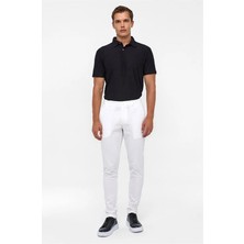 Süvari Beyaz Slim Jogger Pantolon