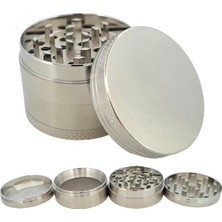 Grınder Parçalayıcı Metal Baharat Öğütücü Herb Spice 4 Katmanlı 40MM / 50MM / 63MM (Gumus G
