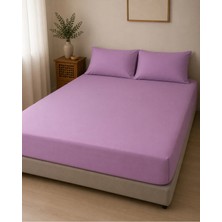 Pamuva Çift Kişilik Lastikli Çarşaf Takımı 2 Adet Yastık Kılıflı 50X70 | 180X200+30 | %100 Pamuk