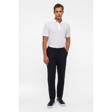 Siyah Slim Düz Jogger Pantolon