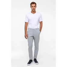 Gri Slim Düz Jogger Pantolon