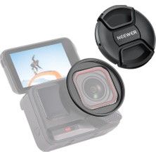 Neewer INSTA360 Ace Pro 1/2 Uyumlu 49MM Filtre Adaptör ve Lens Kapağı