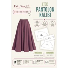 Esin'in Diktikleri Etek Pantolon Kalıbı | 36-56 Beden | Kağıt Baskı | Profesyonel Dikiş Kalıbı
