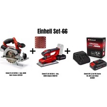 Einhell Set-66(Einhell Akülü Daire Testere+Akülü ZIMPARA+18V 2,5 Ah Akü & Şarj Cihazı)
