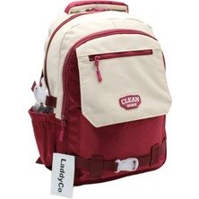 LaddyCo Çok Bölmeli Modern Okul Sırt Çantası Unisex Okul Çantası 26011