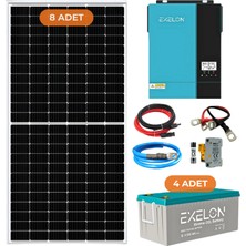 Yapı Solar Exelon 6.2 Kw 6200 W 220 Volt Hazır XL Solar Enerji Paketi