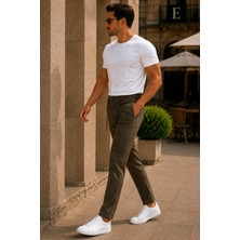 Danger Erkek Premium Poliamid Kumaş Comfort Fit Jogger Haki Pantolon - 252DNGR