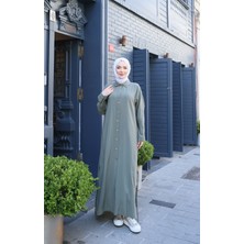 Nisum Moda Yanı Bağcıklı Modal Elbise
