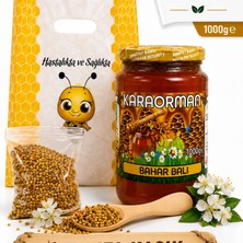 Çare Burada Karaorman Bahar Balı 1000G | Tahta Kaşık ve Polen Hediye