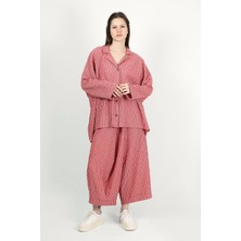 Des Concept Kadın Çizgili Oversize Gömlek